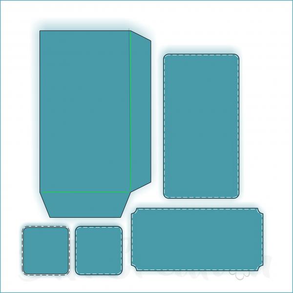 Mini-Slimline Kuvert - Stanzschablone